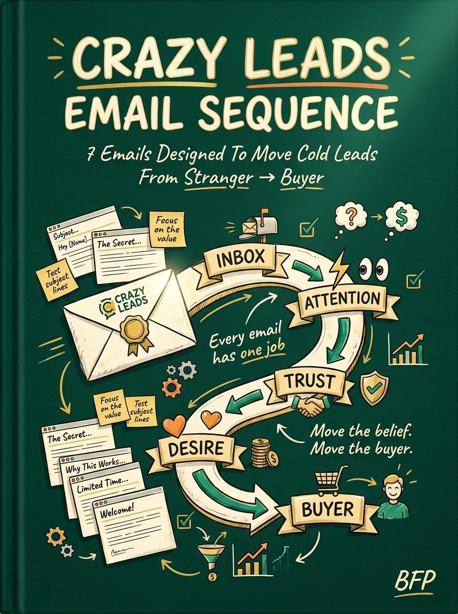 Crazy Leads Email Sequence book